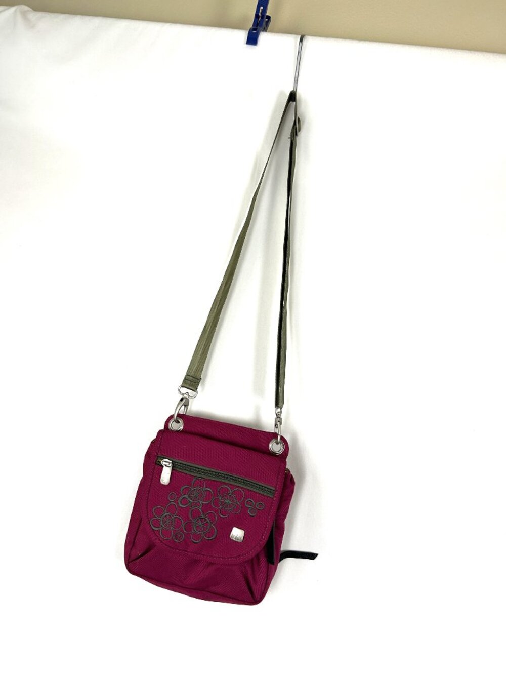 Haiku Fushia Floral Embroidered Crossbody Bag - Picture 2 of 4